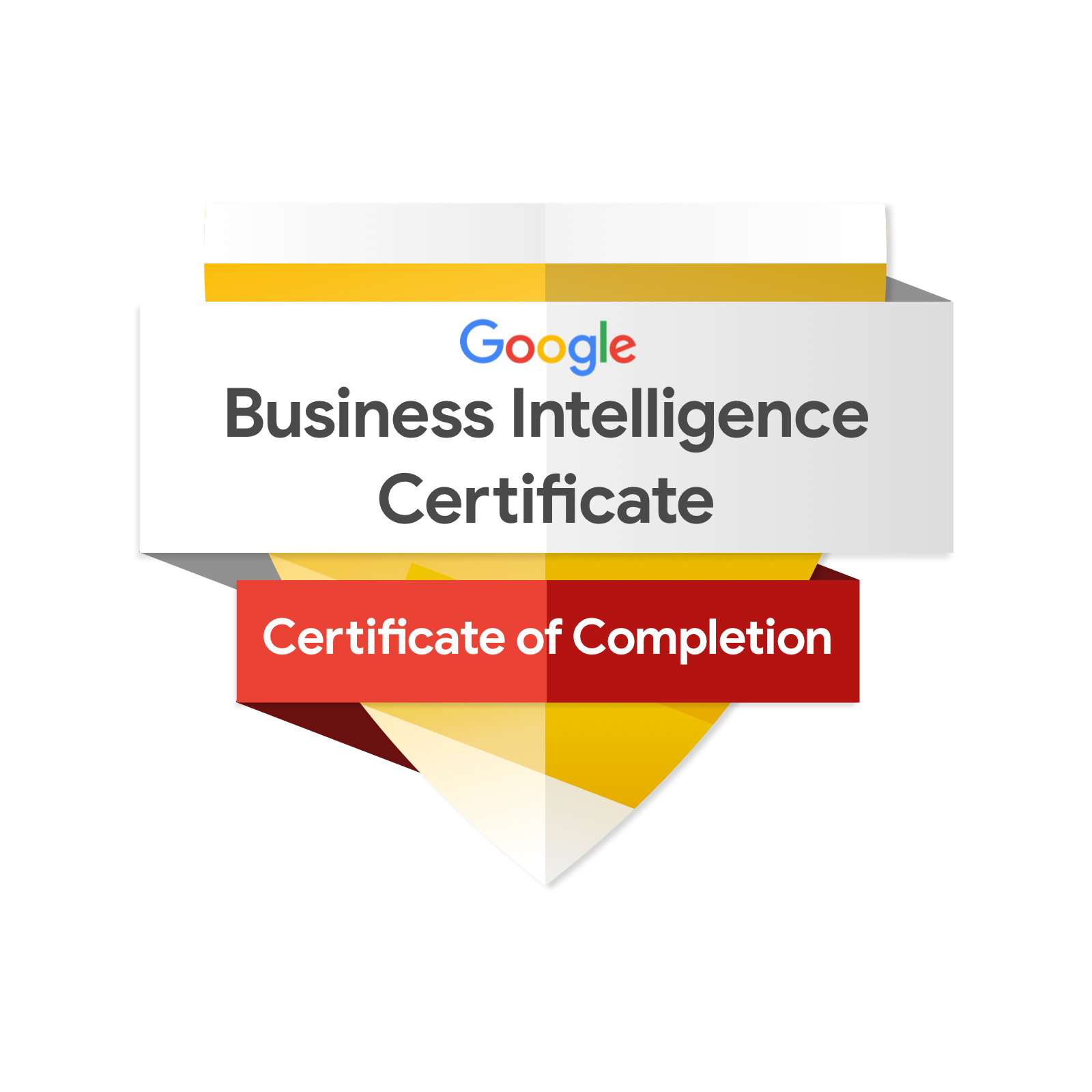 Google Business Intelligence certificate badge